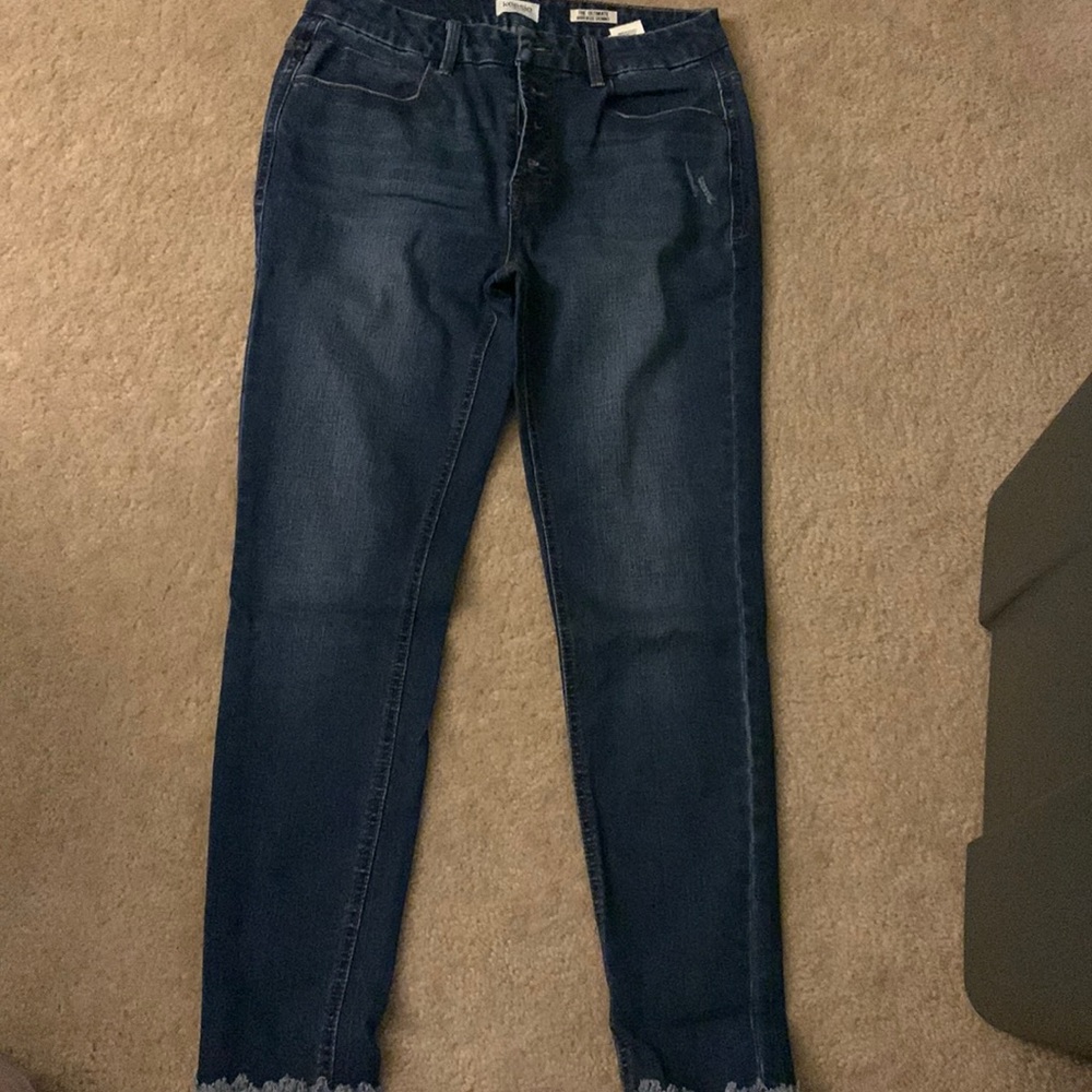 high rise skinny jeans